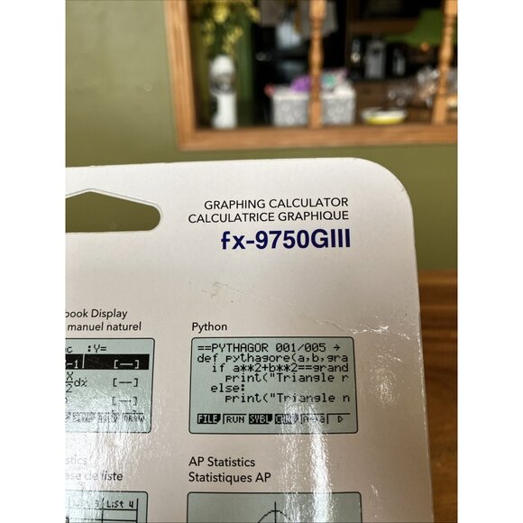 NEW/SEALED Casio FX-9750GIII Graphing Calculator +Python Compare to TI-84 Plus - Picture 13 of 16